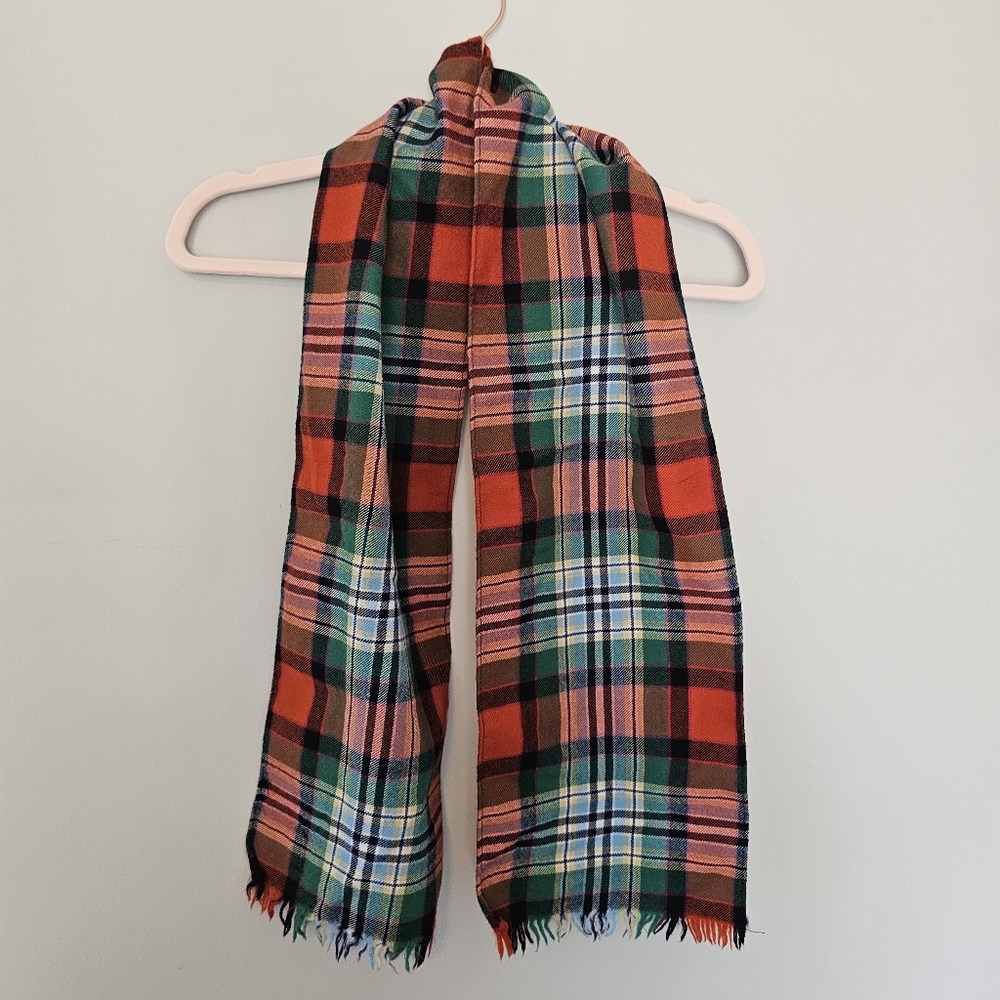 Lochcarron 100% Wool Made in Scotland Plaid Scarf